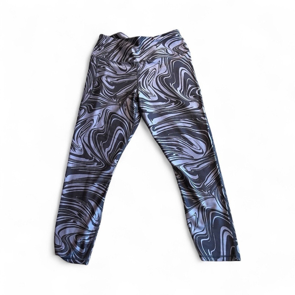 Under Armour Swirl Pattern Leggings - Black and purple